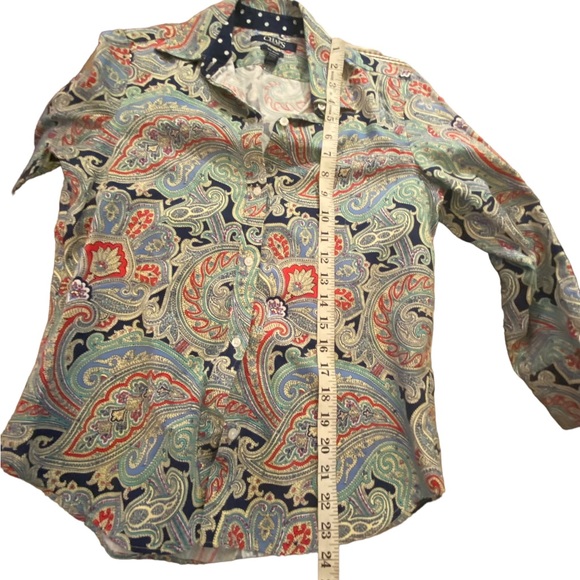 Chaps cotton paisley shirt - Picture 6 of 8